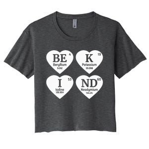 Unity Day Orange Be Kind Chemistry Periodic Table Women's Crop Top Tee