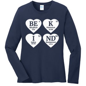 Unity Day Orange Be Kind Chemistry Periodic Table Ladies Long Sleeve Shirt