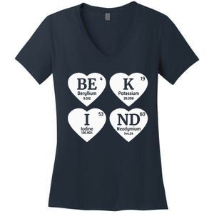 Unity Day Orange Be Kind Chemistry Periodic Table Women's V-Neck T-Shirt