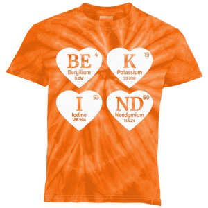 Unity Day Orange Be Kind Chemistry Periodic Table Kids Tie-Dye T-Shirt