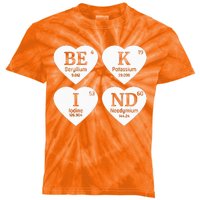 Unity Day Orange Be Kind Chemistry Periodic Table Kids Tie-Dye T-Shirt