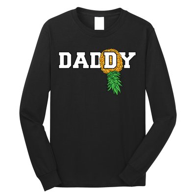 Upside Down Pineapple Swinger Daddy Men Long Sleeve Shirt