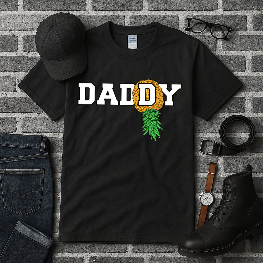Upside Down Pineapple Swinger Daddy Men Tall T-Shirt