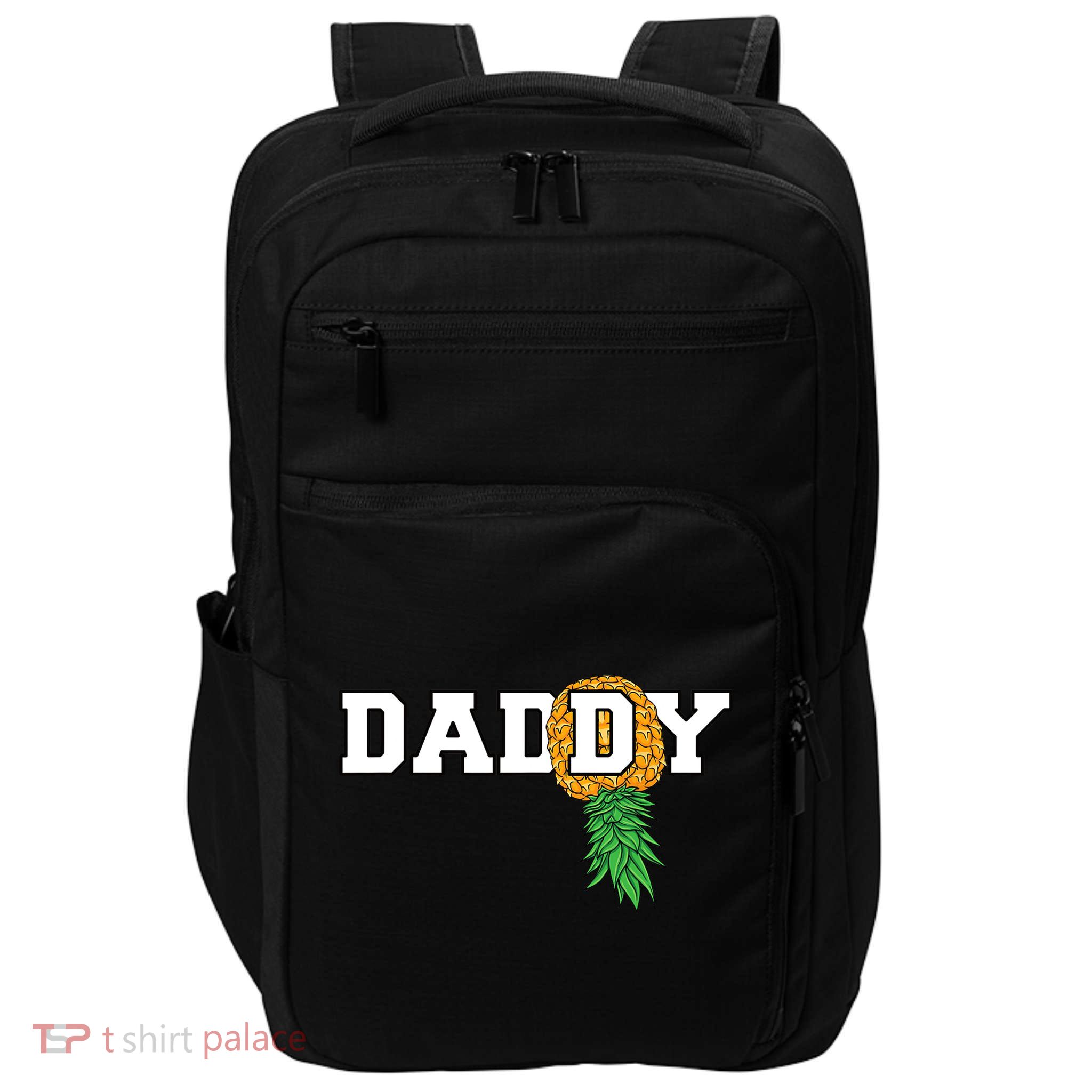Upside Down Pineapple Swinger Daddy Men Impact Tech Backpack