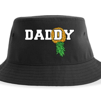Upside Down Pineapple Swinger Daddy Men Sustainable Bucket Hat