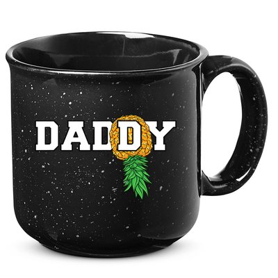 Upside Down Pineapple Swinger Daddy Men 15oz Campfire Ceramic Mug