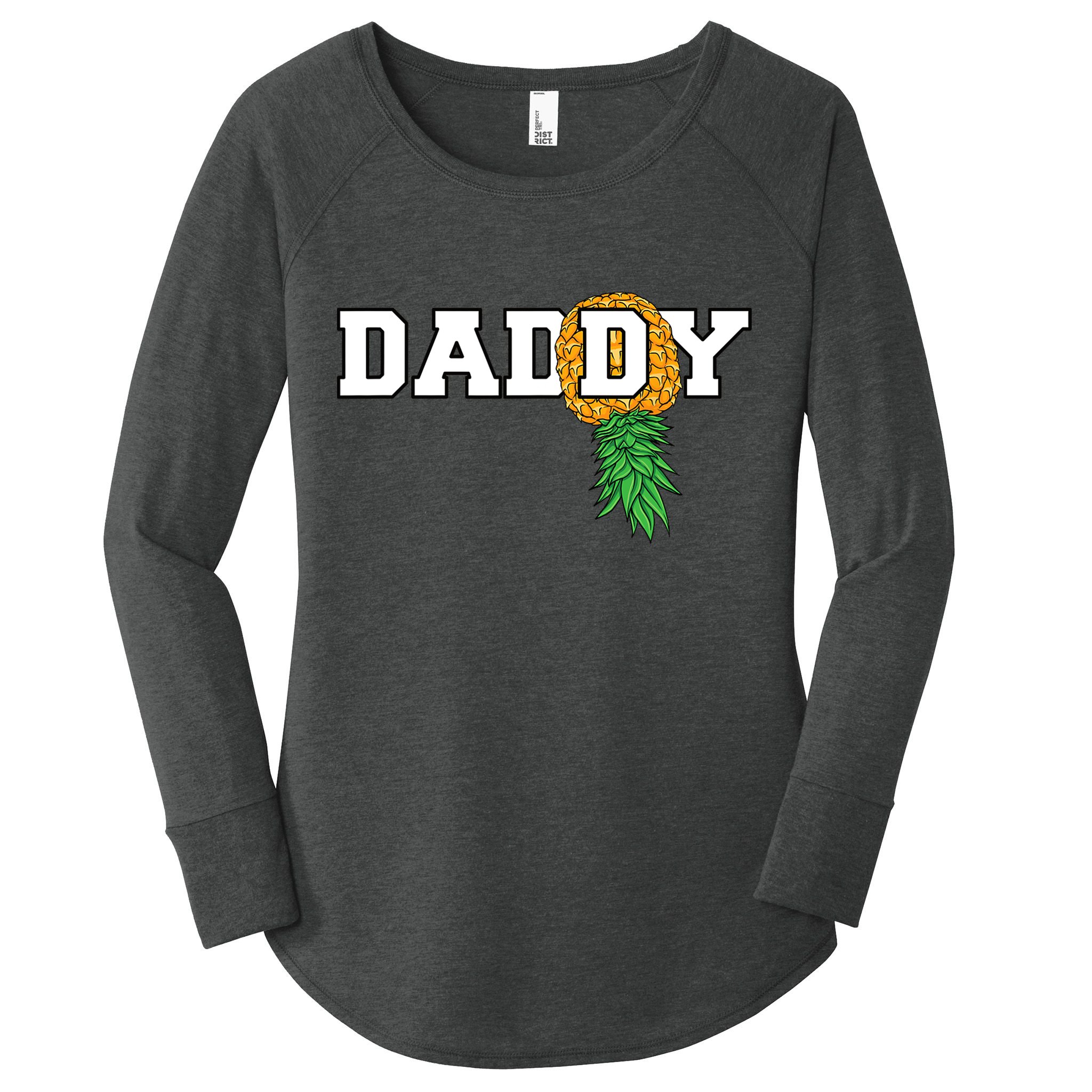 Upside Down Pineapple Swinger Daddy Men Women's Perfect Tri Tunic Long Sleeve Shirt