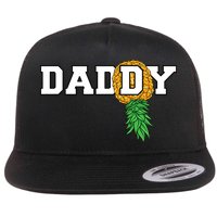 Upside Down Pineapple Swinger Daddy Men Flat Bill Trucker Hat