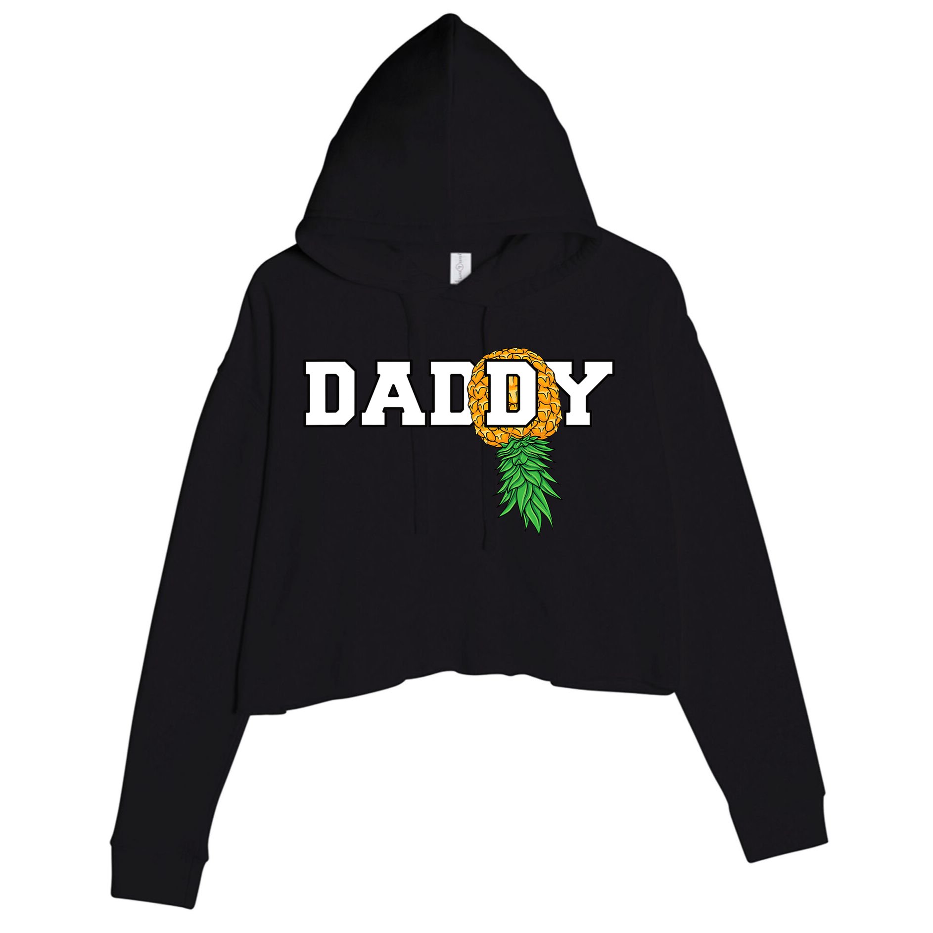 Upside Down Pineapple Swinger Daddy Men Crop Fleece Hoodie