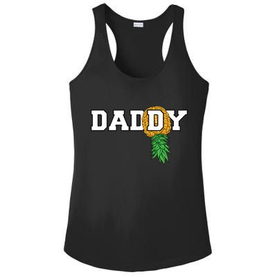 Upside Down Pineapple Swinger Daddy Men Ladies PosiCharge Competitor Racerback Tank