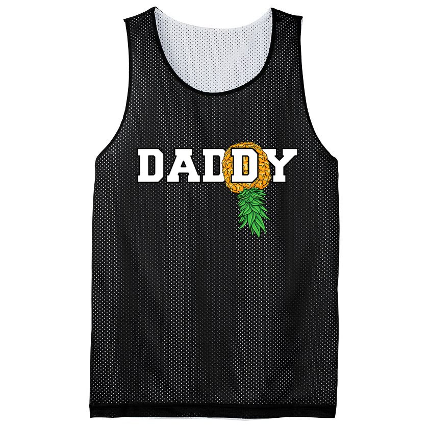 Upside Down Pineapple Swinger Daddy Men Mesh Reversible Basketball Jersey Tank