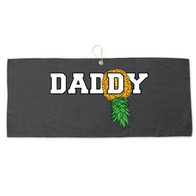 Upside Down Pineapple Swinger Daddy Men Large Microfiber Waffle Golf Towel