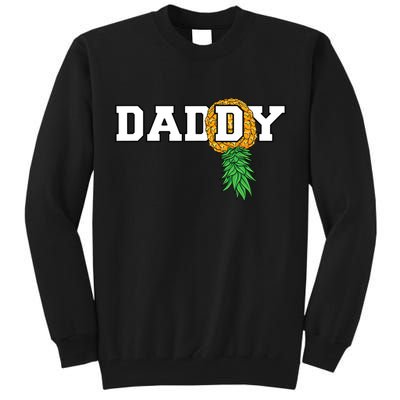 Upside Down Pineapple Swinger Daddy Men Tall Sweatshirt