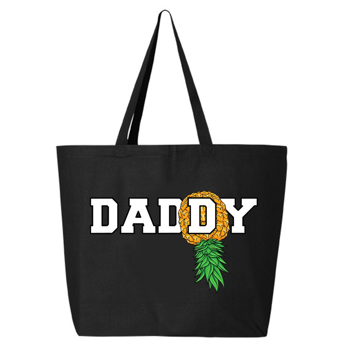 Upside Down Pineapple Swinger Daddy Men 25L Jumbo Tote