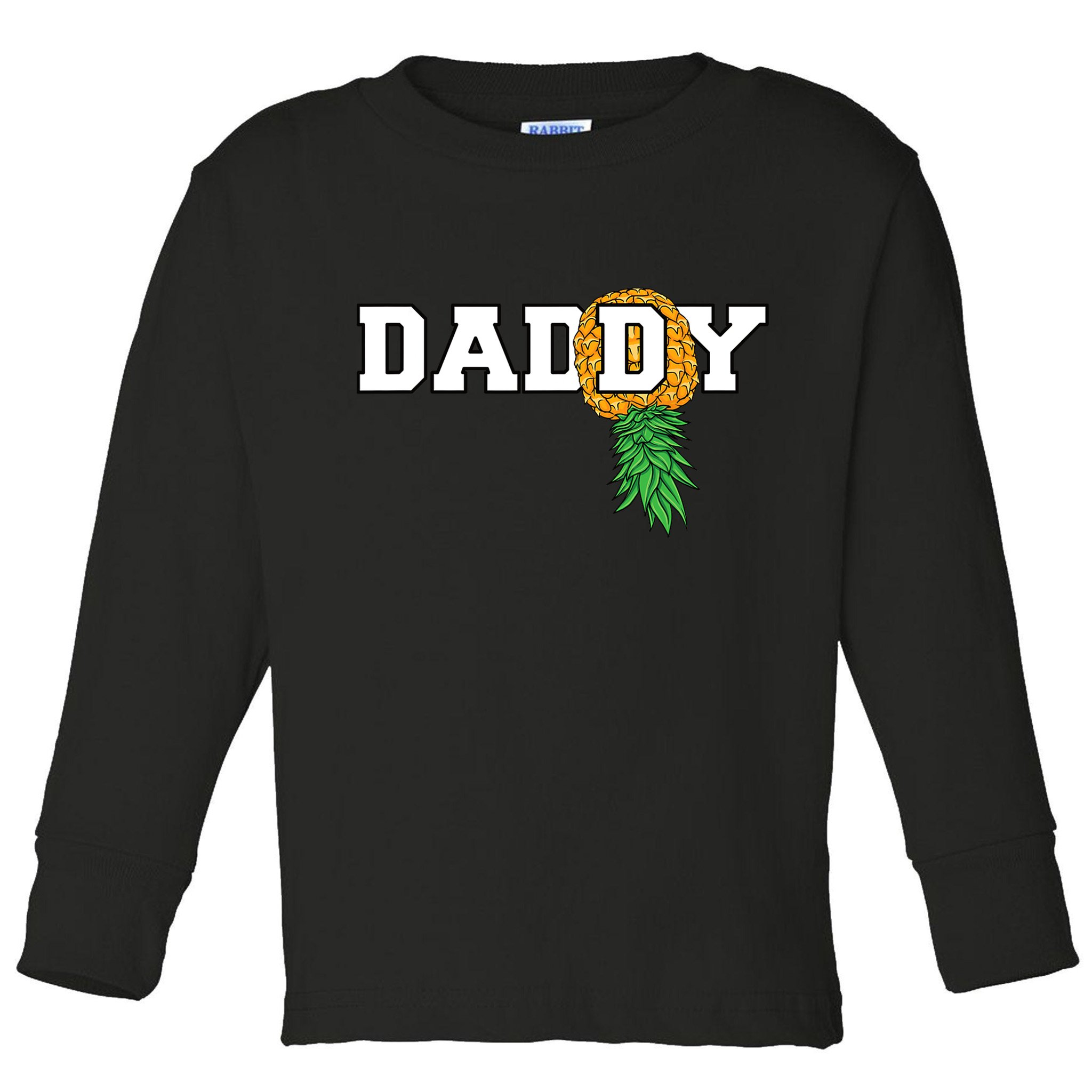 Upside Down Pineapple Swinger Daddy Men Toddler Long Sleeve Shirt