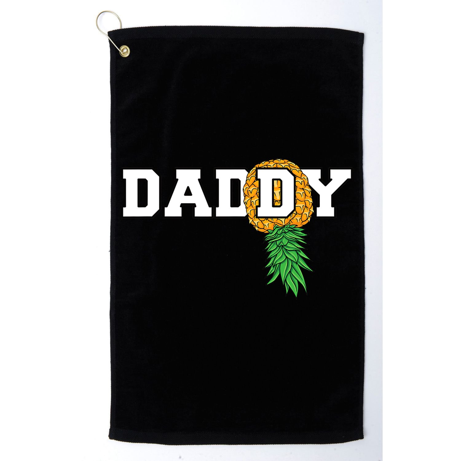 Upside Down Pineapple Swinger Daddy Men Golf Towel