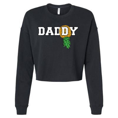 Upside Down Pineapple Swinger Daddy Men Cropped Pullover Crew
