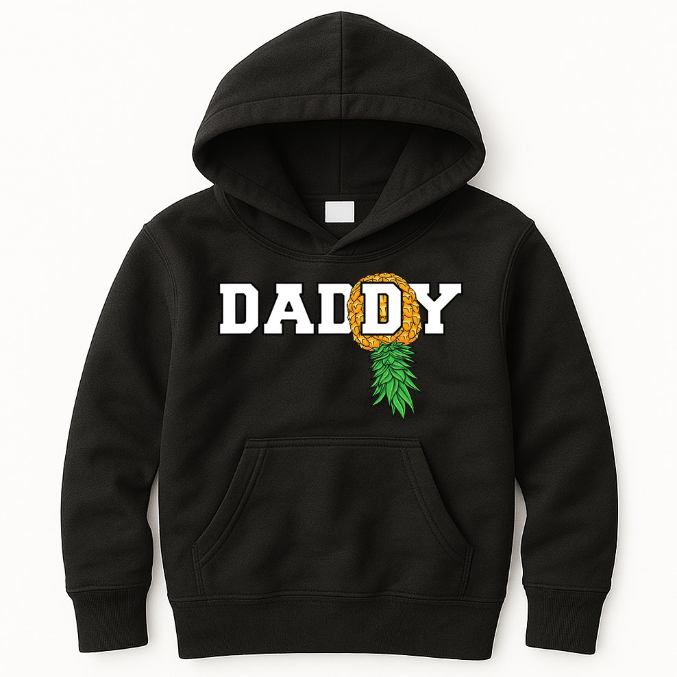 Upside Down Pineapple Swinger Daddy Men Kids Hoodie