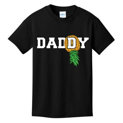 Upside Down Pineapple Swinger Daddy Men Kids T-Shirt