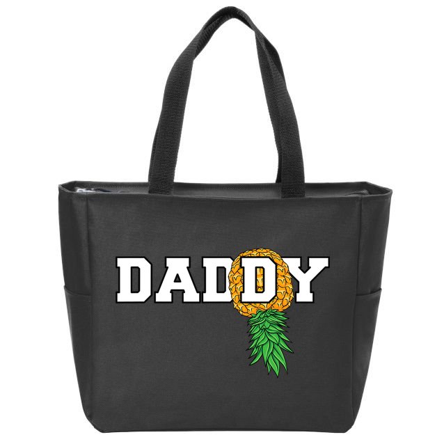 Upside Down Pineapple Swinger Daddy Men Zip Tote Bag