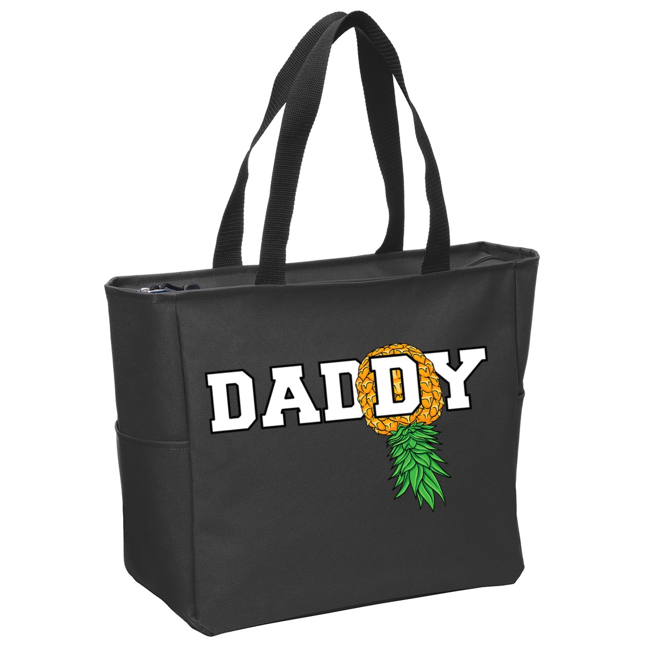 Upside Down Pineapple Swinger Daddy Men Zip Tote Bag