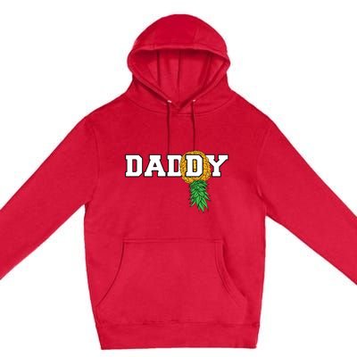 Upside Down Pineapple Swinger Daddy Men Premium Pullover Hoodie