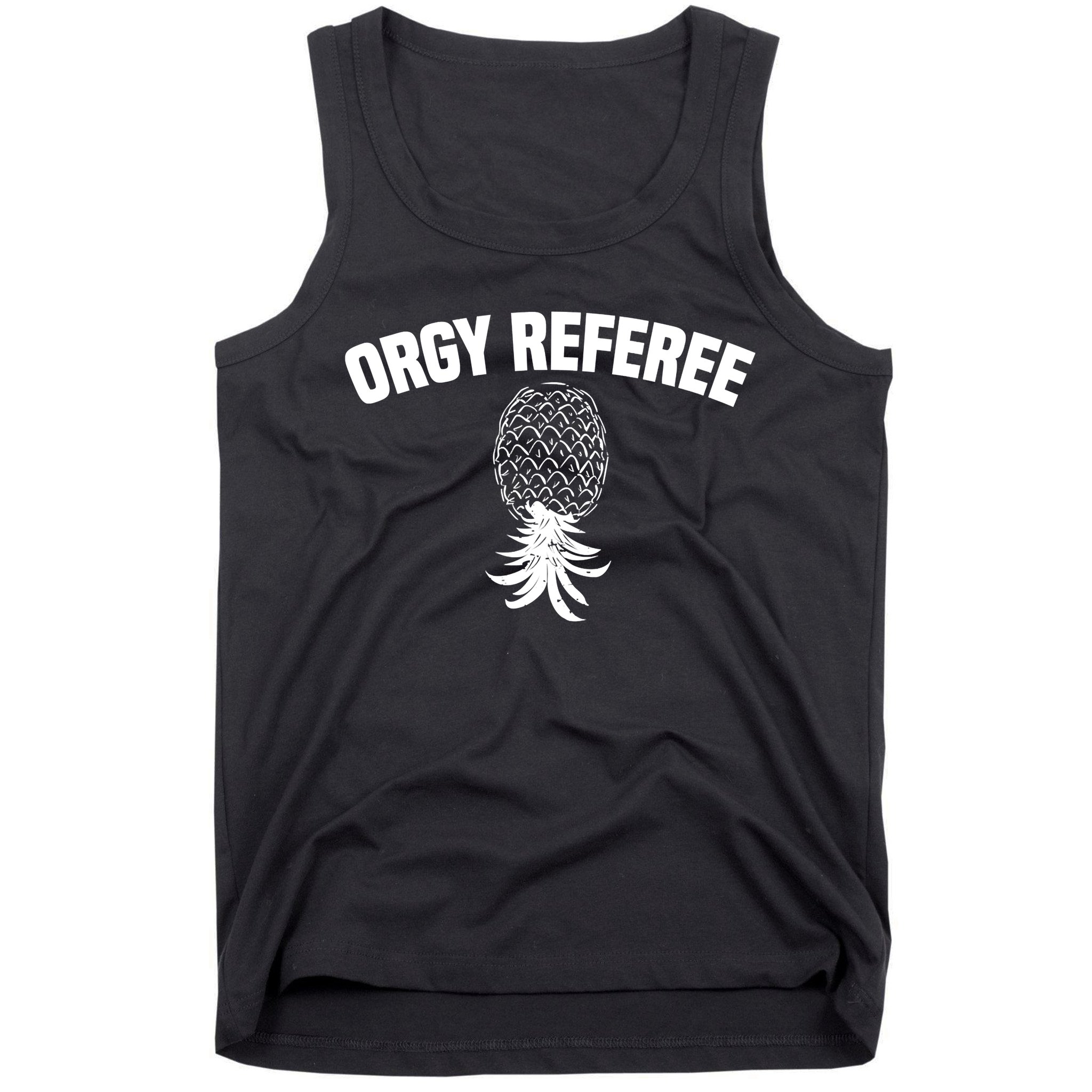 Upside Down Pineapple Group Sex Orgy Referee Swingers Tank Top