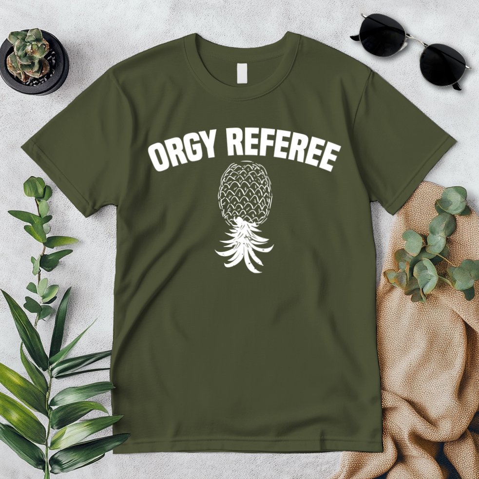 Upside Down Pineapple Group Sex Orgy Referee Swingers Premium T-Shirt