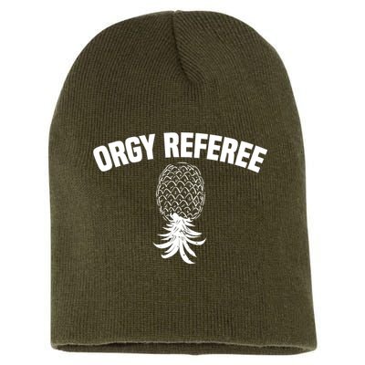 Upside Down Pineapple Group Sex Orgy Referee Swingers Short Acrylic Beanie