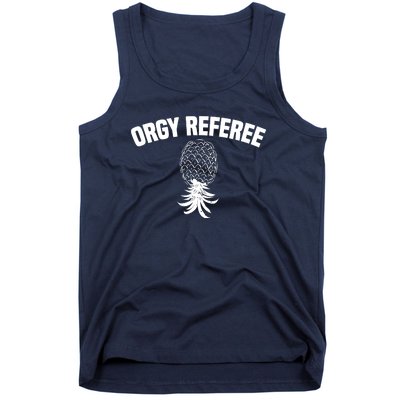 Upside Down Pineapple Group Sex Orgy Referee Swingers Tank Top