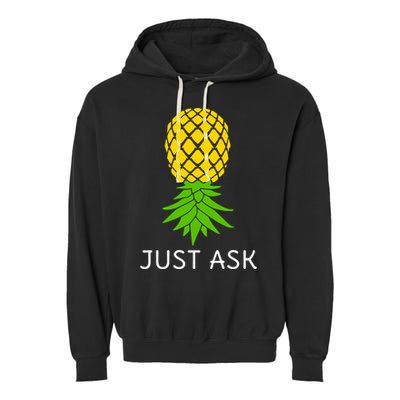 Upside Down Pineapple Great Gift Sharing Swinger Gift Garment-Dyed Fleece Hoodie