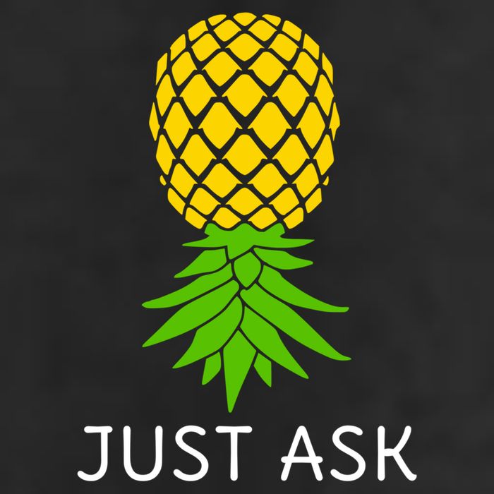 Upside Down Pineapple Great Gift Sharing Swinger Gift 7 Panel Mesh Trucker Snapback Hat