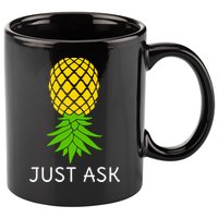 Upside Down Pineapple Great Gift Sharing Swinger Gift 11oz C Handle Ceramic Mug