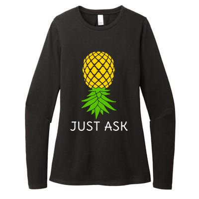 Upside Down Pineapple Great Gift Sharing Swinger Gift Womens CVC Long Sleeve Shirt