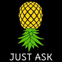 Upside Down Pineapple Great Gift Sharing Swinger Gift Flat Bill Trucker Hat
