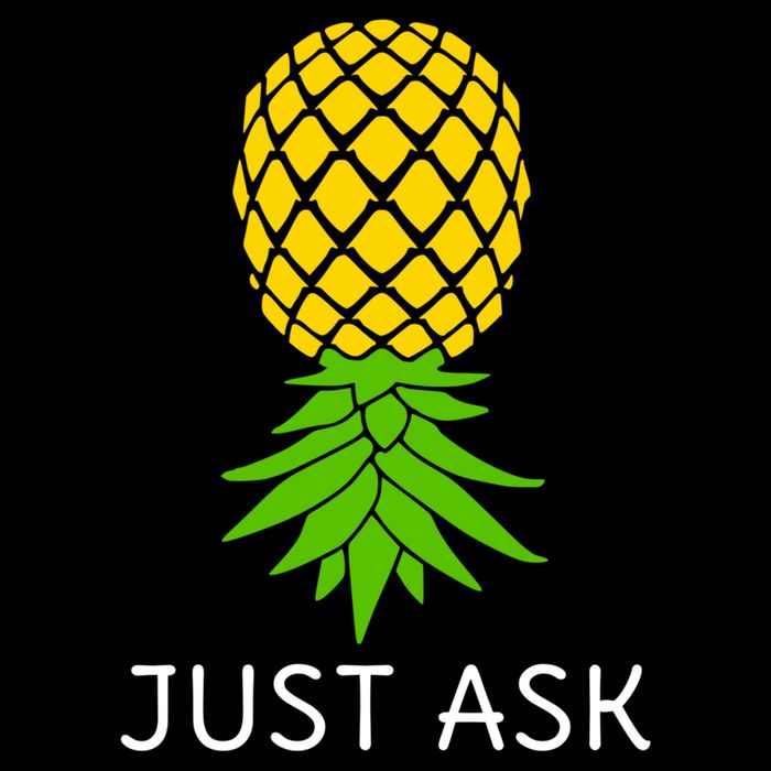 Upside Down Pineapple Great Gift Sharing Swinger Gift Flat Bill Trucker Hat