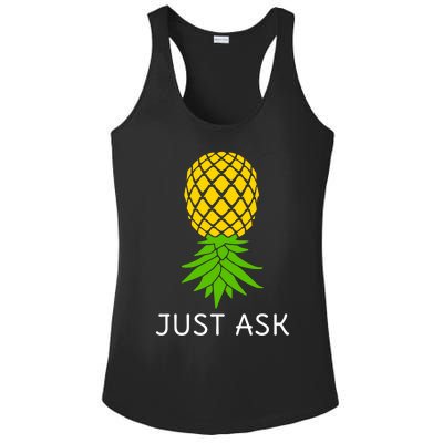 Upside Down Pineapple Great Gift Sharing Swinger Gift Ladies PosiCharge Competitor Racerback Tank