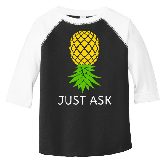 Upside Down Pineapple Great Gift Sharing Swinger Gift Toddler Fine Jersey T-Shirt