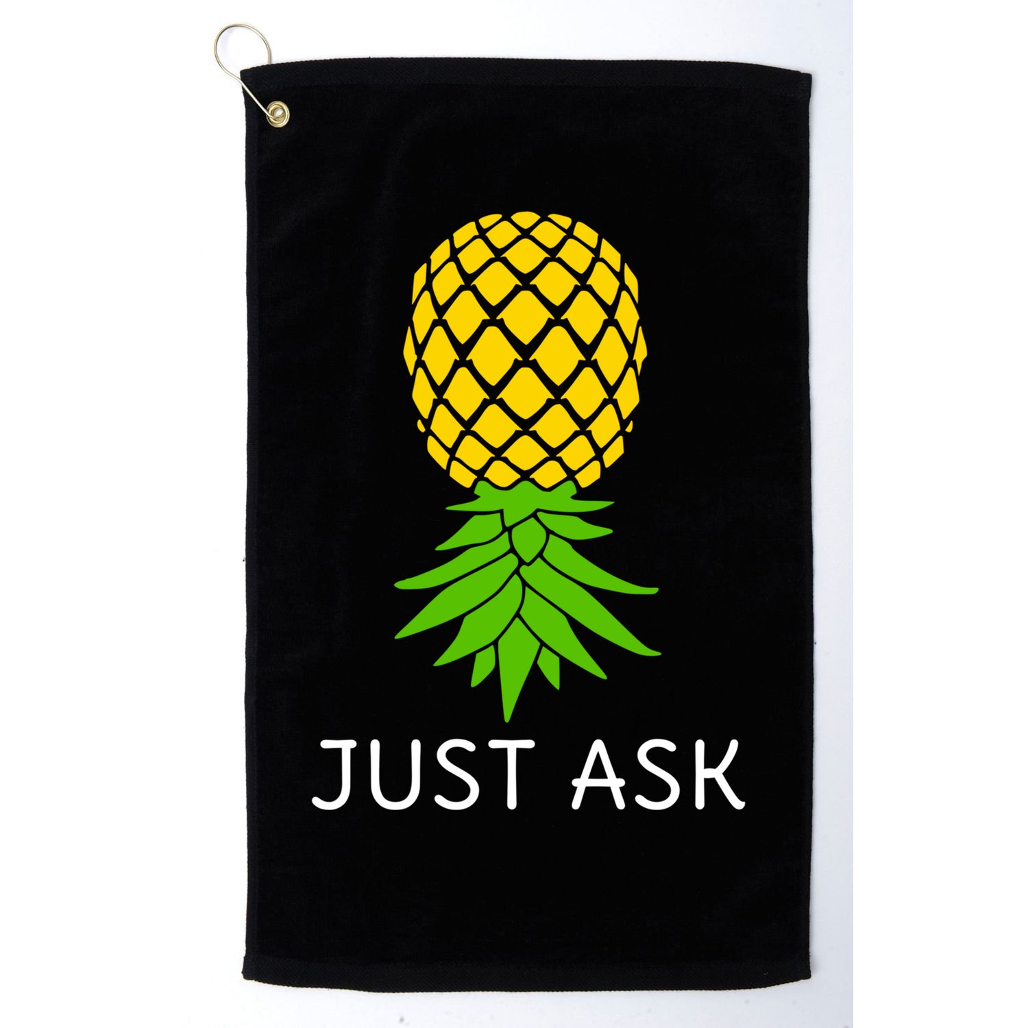 Upside Down Pineapple Great Gift Sharing Swinger Gift Golf Towel