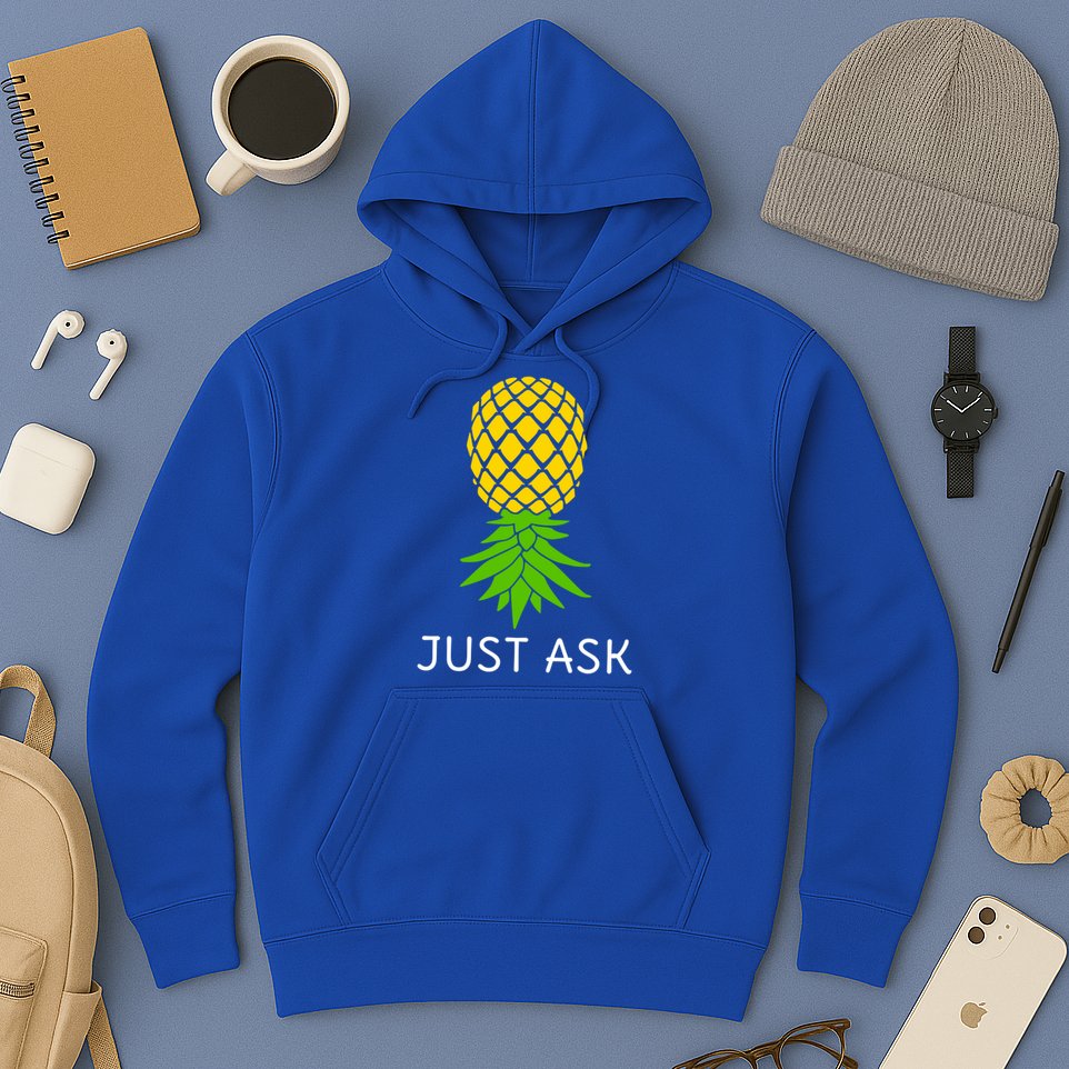 Upside Down Pineapple Great Gift Sharing Swinger Gift Hoodie