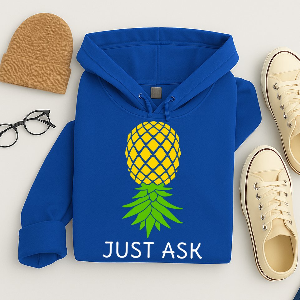 Upside Down Pineapple Great Gift Sharing Swinger Gift Hoodie
