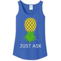 Upside Down Pineapple Great Gift Sharing Swinger Gift Ladies Essential Tank