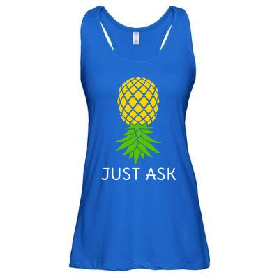 Upside Down Pineapple Great Gift Sharing Swinger Gift Ladies Essential Flowy Tank