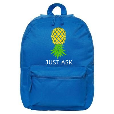 Upside Down Pineapple Great Gift Sharing Swinger Gift 16 in Basic Backpack