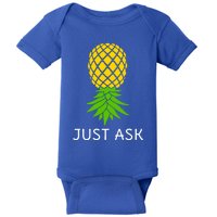 Upside Down Pineapple Great Gift Sharing Swinger Gift Baby Bodysuit