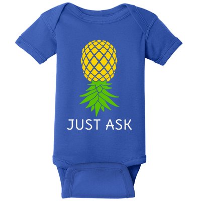 Upside Down Pineapple Great Gift Sharing Swinger Gift Baby Bodysuit