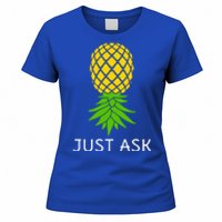 Upside Down Pineapple Great Gift Sharing Swinger Gift Women's T-Shirt