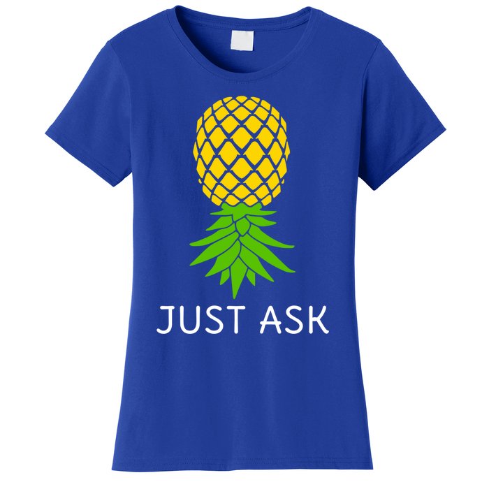 Upside Down Pineapple Great Gift Sharing Swinger Gift Women's T-Shirt