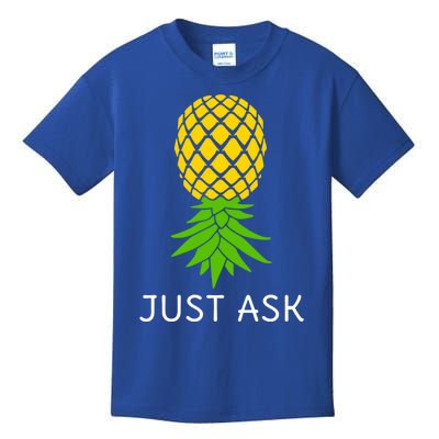 Upside Down Pineapple Great Gift Sharing Swinger Gift Kids T-Shirt