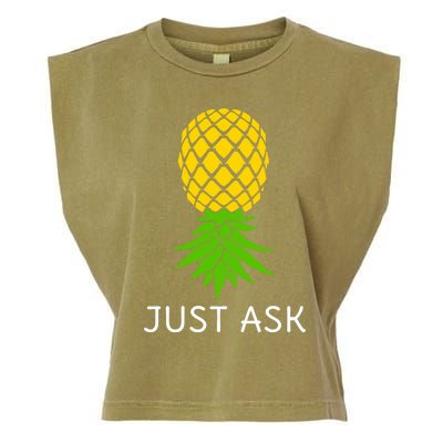 Upside Down Pineapple Great Gift Sharing Swinger Gift Garment-Dyed Women's Muscle Tee